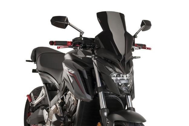 Afbeeldingen van Vervangingsruit Puig naked bike Honda CB650F '14--donker getint