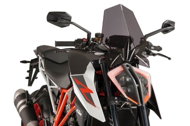 Afbeeldingen van Vervangingsruit naked bike Sport Puig KTM Superduke 1290 R '17--donker getint