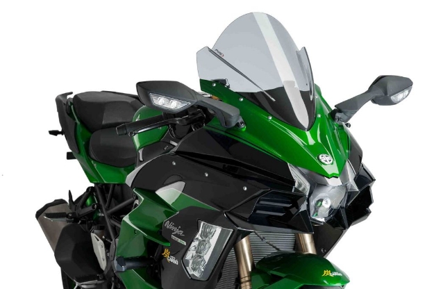 Afbeeldingen van Vervangingsruit jetstream Puig Kawasaki Ninja H2 SX '18-21 licht getint