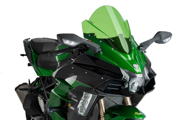 Afbeeldingen van Vervangingsruit jetstream Puig Kawasaki Ninja H2 SX '18-21 groen