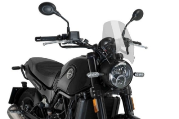 Toon details van Vervangingsruit naked bike Puig Benelli Leoncino 500 '16- / Trail '17- Afbeeldingen van Vervangingsruit naked bike Puig Benelli Leoncino 500 '16- / Trail '17-
