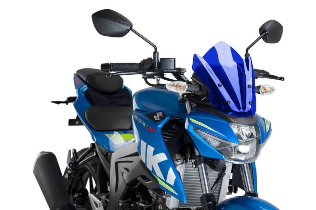 Afbeeldingen van Vervangingsruit naked bike Sport Puig Suzuki GSX-S125 '17--blauw
