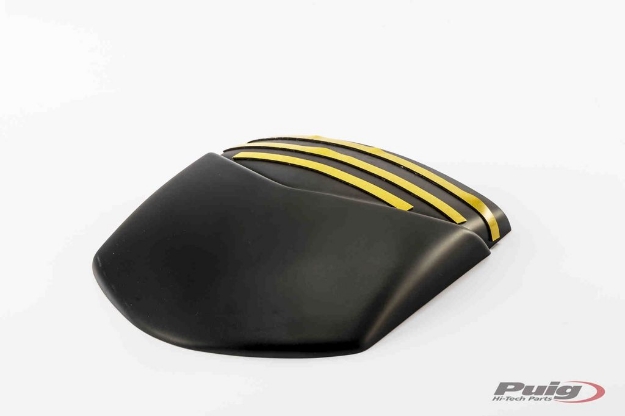Afbeeldingen van Achterspatbord verlenger mat zwart voor het originele spatbord Kawasaki ER-6N '09-11 / ER-6F '09-'11