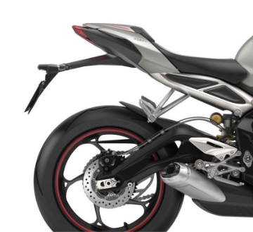 Toon details van Achterspatbord verlenger mat zwart voor het originele spatbord diverse Triumph Street Triple modellen Afbeeldingen van Achterspatbord verlenger mat zwart voor het originele spatbord diverse Triumph Street Triple modellen