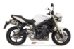 Afbeeldingen van MIVV Suono Steel Black RVS dempers Triumph Street Triple 675 '07-12