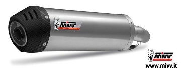 Toon details van MIVV Oval titanium demper met carbon cap BMW R1200GS '04-07 Afbeeldingen van MIVV Oval titanium demper met carbon cap BMW R1200GS '04-07