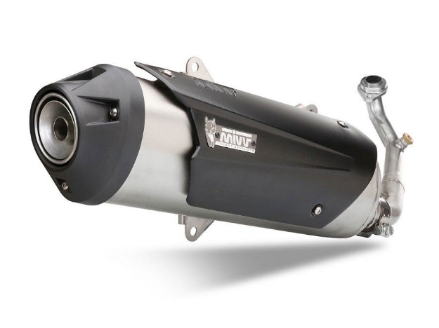 Afbeeldingen van MIVV Urban RVS compleet systeem (zonder katalysator) diverse Kymco`s