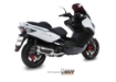 Afbeeldingen van MIVV Urban RVS compleet systeem (met katalysator) Kymco Xciting 500 `05-14