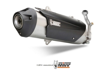 Toon details van MIVV Urban RVS compleet systeem (met katalysator) diverse Kymco en Kawasaki Afbeeldingen van MIVV Urban RVS compleet systeem (met katalysator) diverse Kymco en Kawasaki