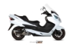 Afbeeldingen van MIVV Urban RVS compleet systeem (met katalysator) Suzuki Burgman 400 `06-16