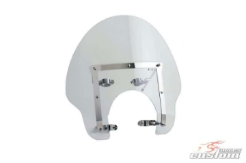 Toon details van Windscherm model America II Custom Acces transparant Afbeeldingen van Windscherm model America II Custom Acces transparant