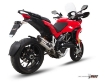 Afbeeldingen van MIVV Suono Steel Black RVS demper Ducati Multistrada 1200/ ST ABS '10- (INCL CAT VERV)