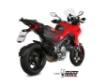 Afbeeldingen van MIVV Suono Steel Black RVS demper Ducati Multistrada 1200/1260 met E keur
