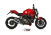 Afbeeldingen van MIVV MK3 RVS dubbele demper Ducati M1200 ’14-16