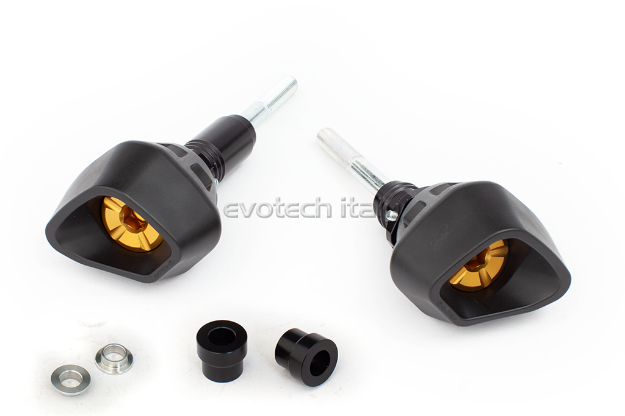 Afbeeldingen van Sliders Evotech Anti-Shock goud Yamaha YZF-R6 '17-