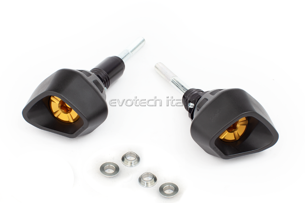 Afbeeldingen van Sliders Evotech Anti-Shock goud Kawasaki ZX10-R '16- / SE