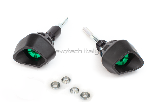 Afbeeldingen van Sliders Evotech Anti-Shock groen Honda Hornet 600 / CBF600N/S / CBF1000