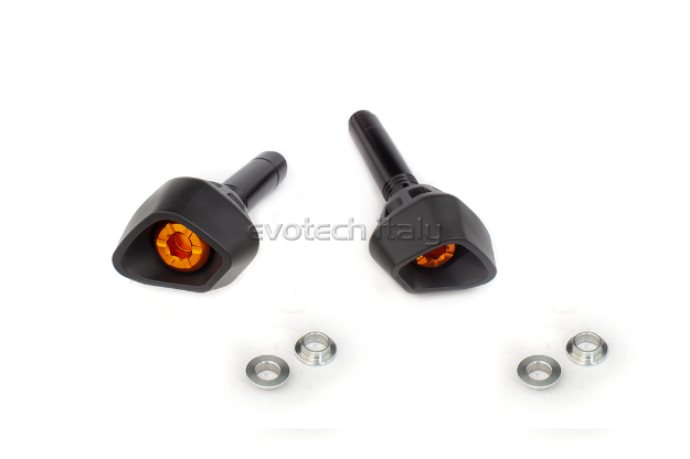 Afbeeldingen van Sliders Evotech Anti-Shock Kawasaki Yamaha YZF-R1 '04-'06 -oranje