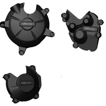 Toon details van GB-Racing engine cover set Kawasaki ZX6-R '13-20 (koppeling, pulse en dynamo) Afbeeldingen van GB-Racing engine cover set Kawasaki ZX6-R '13-20 (koppeling, pulse en dynamo)