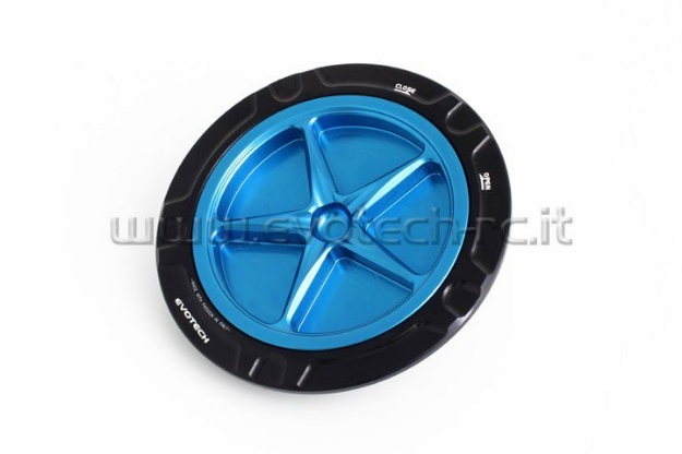 Afbeeldingen van Tankdop met schroefdop van Evotech voor Aprilia / Ducati / MV Agusta zwart/blauw