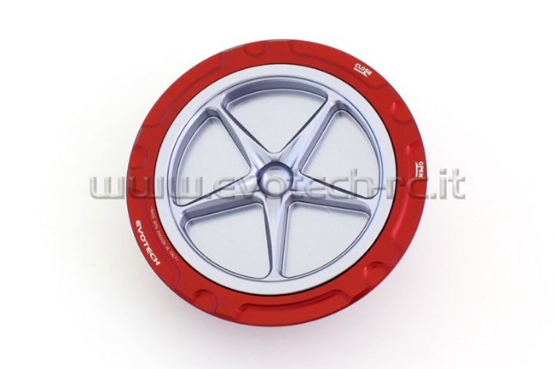 Afbeeldingen van Tankdop met schroefdop van Evotech voor de BMW S1000RR 2009- rood/titanium