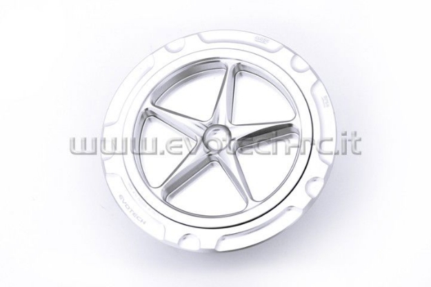 Afbeeldingen van Tankdop met schroefdop van Evotech voor de BMW S1000RR 2009- zilver/zilver