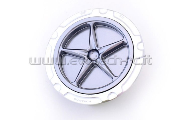 Afbeeldingen van Tankdop met schroefdop van Evotech voor de BMW S1000RR 2009- zilver/titanium