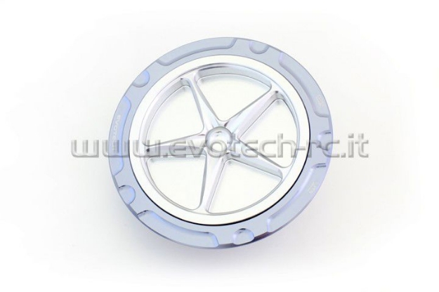 Afbeeldingen van Tankdop met schroefdop van Evotech voor de BMW S1000RR 2009- titanium/zilver