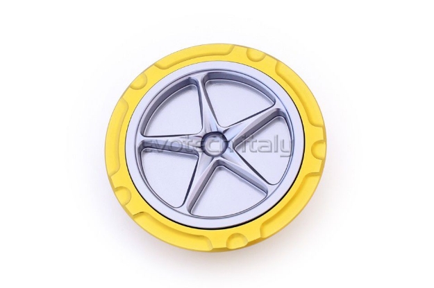 Afbeeldingen van Tankdop met schroefdop Evotech BMW R Nine T/ 1200 Scrambler '14- goud/titanium