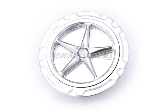 Afbeeldingen van Tankdop Evotech met schroefdop BMW R Nine T/ 1200 Scrambler '14- zilver/zilver