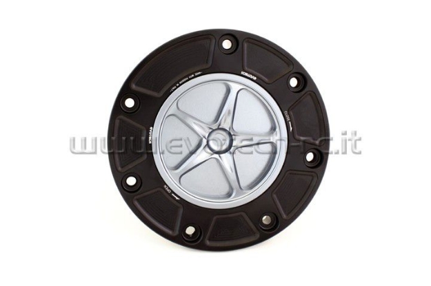 Afbeeldingen van Tankdop met schroefdop Evotech Honda zwart/titanium