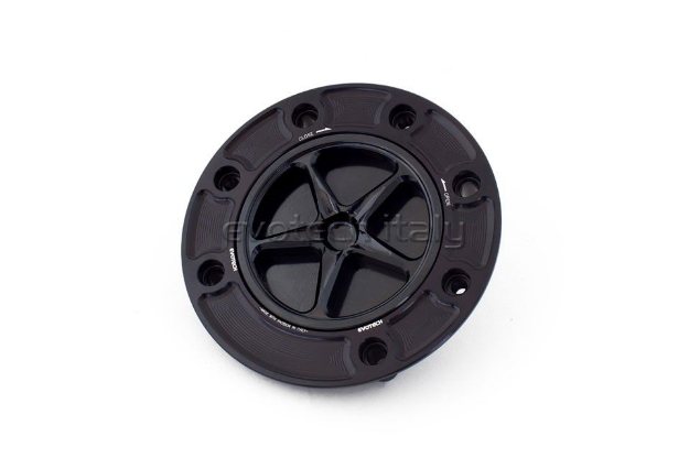 Afbeeldingen van Tankdop met schroefdop Evotech Suzuki 7 bouten (SU1) zwart/zwart