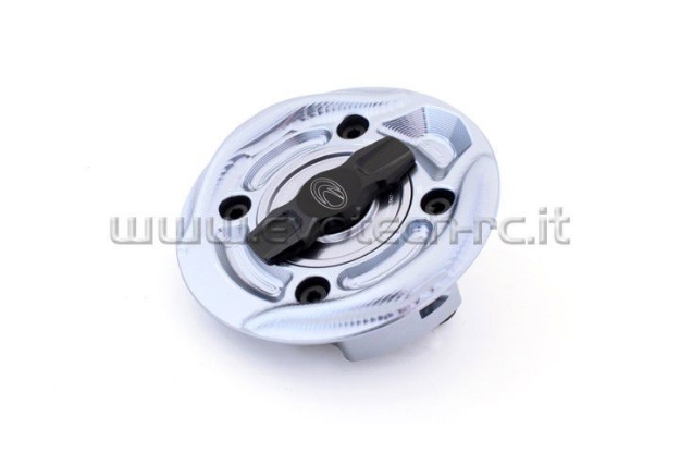 Afbeeldingen van Tankdop met snelsluiter van Evotech voor diverse BMW modellen titanium/titanium