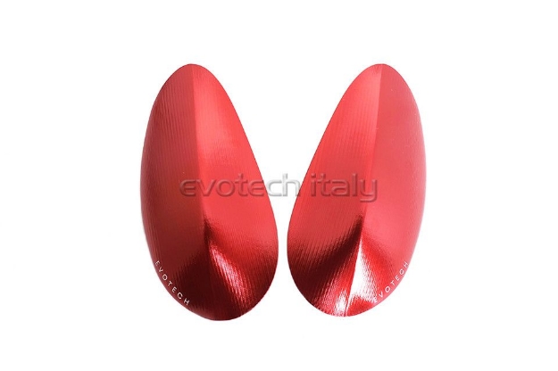Afbeeldingen van Spiegelafdekplaatjes Evotech Honda CBR1000RR-R '20- rood