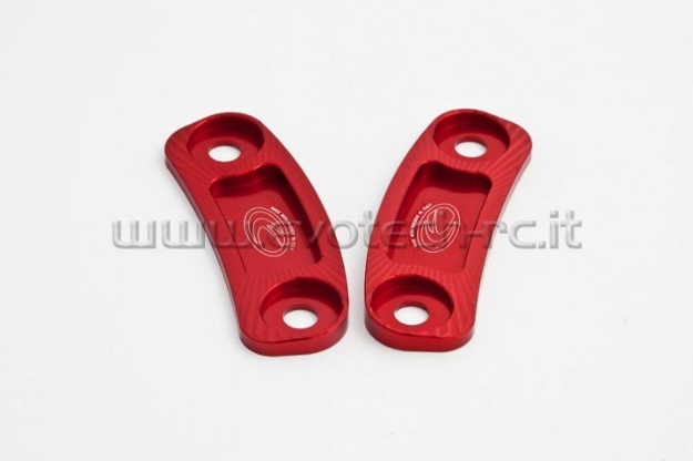 Afbeeldingen van Spiegelafdekplaatjes Evotech Kawasaki ZX10-R 2011--Rood