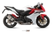 Afbeeldingen van MIVV Suono Steel Black RVS demper Honda CBR600F '11- / CB600F Hornet '07-