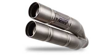 Toon details van MIVV Double Gun titanium demper Honda CBR600F '11- /  CB600 Hornet '07- Afbeeldingen van MIVV Double Gun titanium demper Honda CBR600F '11- /  CB600 Hornet '07-