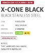 Afbeeldingen van MIVV RVS systeem met X-Cone Black demper Honda CBR125R ’04-10