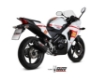 Afbeeldingen van MIVV compleet systeem met carbon oval demper Honda CBR125R '11-