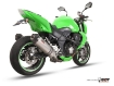 Afbeeldingen van MIVV Oval titanium demperset met carbon cap (big) Kawasaki Z1000 '07-'09