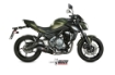 Afbeeldingen van MIVV systeem met oval carbon Kawasaki Ninja 650 / Z650 '17-22 (1 lambda)