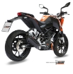 Afbeeldingen van MIVV Suono Steel Black RVS compleet systeem KTM Duke 125 '11-16 / Duke 200 '12-
