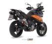 Afbeeldingen van MIVV Oval titanium dempers met carbon cap (small) KTM 990 Supermoto SMT '09-