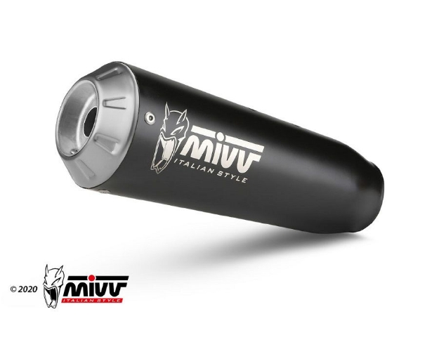 Afbeeldingen van MIVV X-M1 Black RVS KTM Duke 125/390 / RC 125/390 '17-
