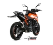 Afbeeldingen van MIVV MK3 Black RVS KTM Duke 125/390 / RC125/390 '17-