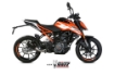 Afbeeldingen van MIVV MK3 Black RVS KTM Duke 125/390 / RC125/390 '17-