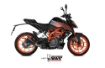 Afbeeldingen van MIVV X-M1 Black RVS KTM Duke 125/ 390 '21-