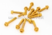 Afbeeldingen van Blokboutenset Evotech aluminium (set) Kawasaki Z125 '19-