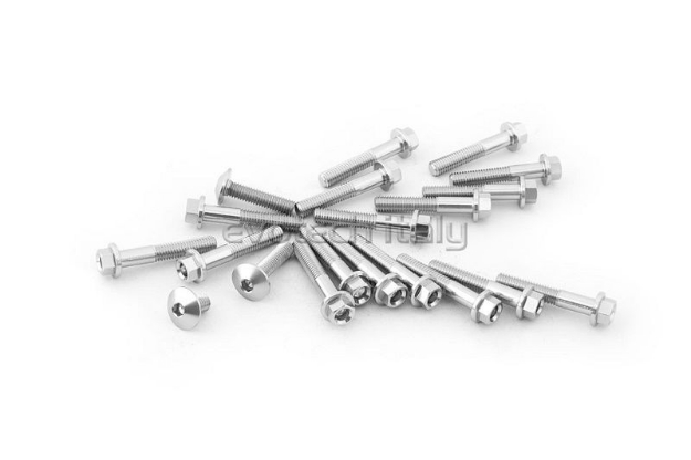 Afbeeldingen van Blokboutenset Evotech aluminium (set) Triumph Speed Twin ’19- -zilver