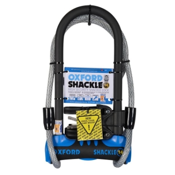 Toon details van Slot model Shackle 14 blauw Duo ''U'' Padlock 320mm x 177mm - Oxford Afbeeldingen van Slot model Shackle 14 blauw Duo ''U'' Padlock 320mm x 177mm - Oxford